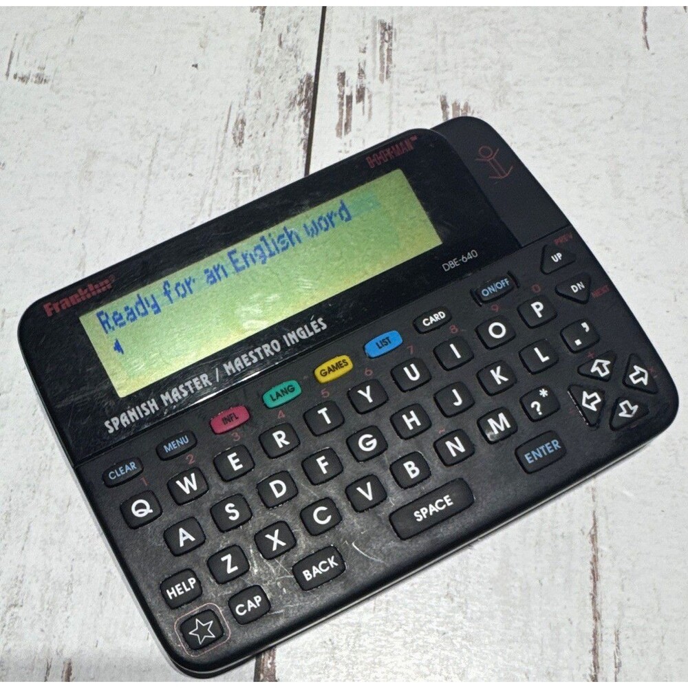 Franklin DBE-640 Spanish Master English/Spanish Handheld Translator, Games